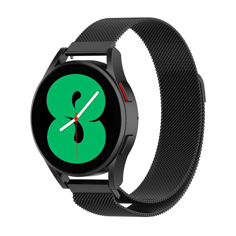 Magnetic Milan watch band in black tone mesh, for Huawei Watch 4 / 4 Pro