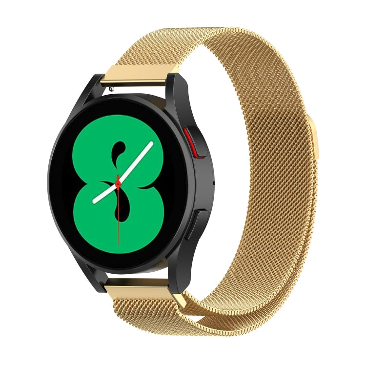 Magnetic Milan watch band in gold-tone mesh, for Huawei Watch 4 / 4 Pro