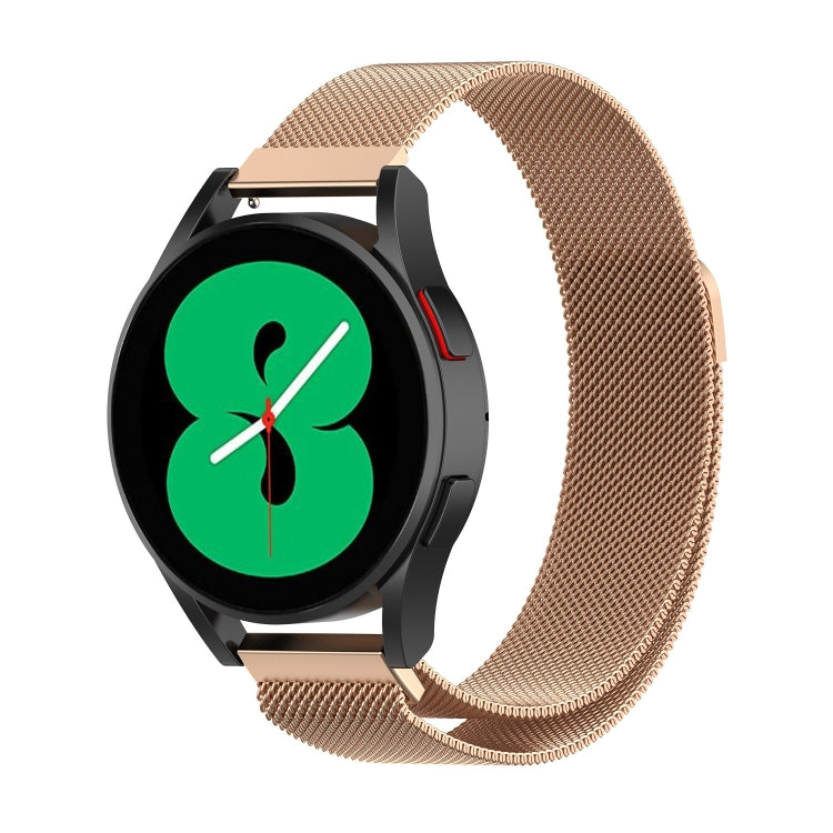 Magnetic Milan watch band in rose-brown mesh, for Huawei Watch 4 / 4 Pro