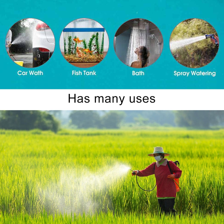 Water pump for car wash, fish tank, bath, and spray watering—handheld sprayer use