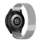 Milan magnetic metal watch band, silver mesh with back of watch facing up