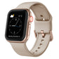 Pin buckle silicone watch band in beige for Apple Watch