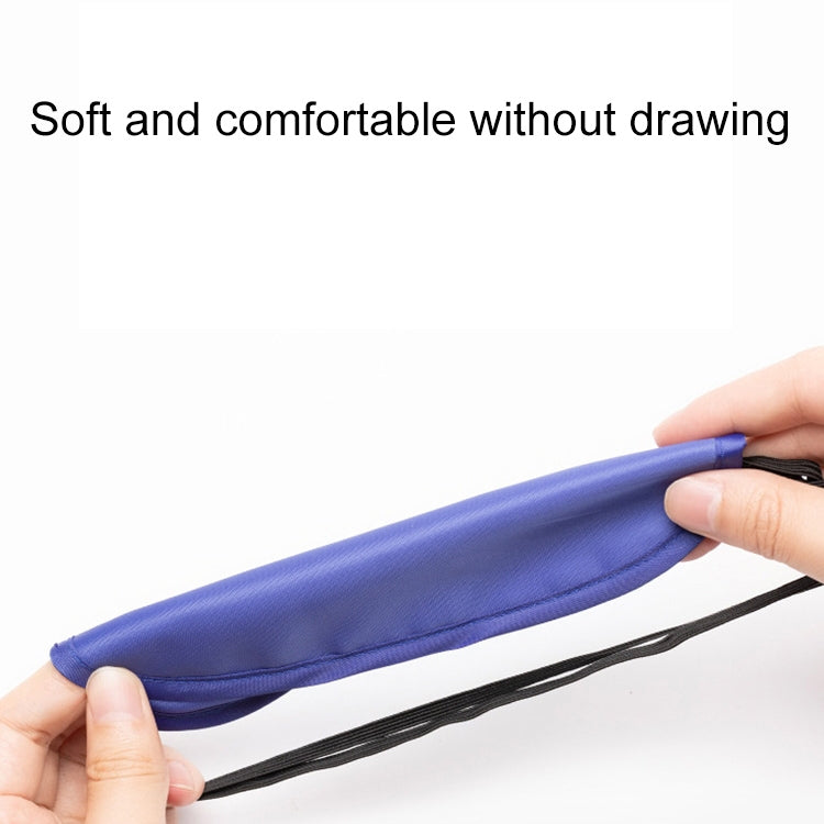 Blue eye protection sleep mask with elastic tie straps