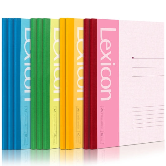 A5 wireless-bound notebook with soft-touch covers, pink front and ruled writing pages