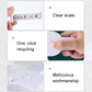 White waist measurement ruler close-up showing clear scale and one-click handle