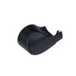 Rear wiper arm cap, black plastic curved cover with mounting notch