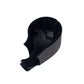 Rear wiper arm cap, black plastic interior mounting cavity