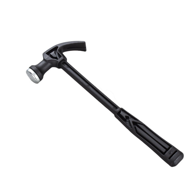 Mini claw hammer with black plastic handle and metal claw head