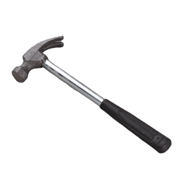 Mini claw hammer with gray metal head and black handle
