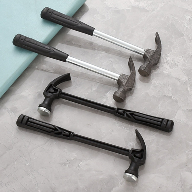 Set of mini claw hammers with black handles and metal claw heads