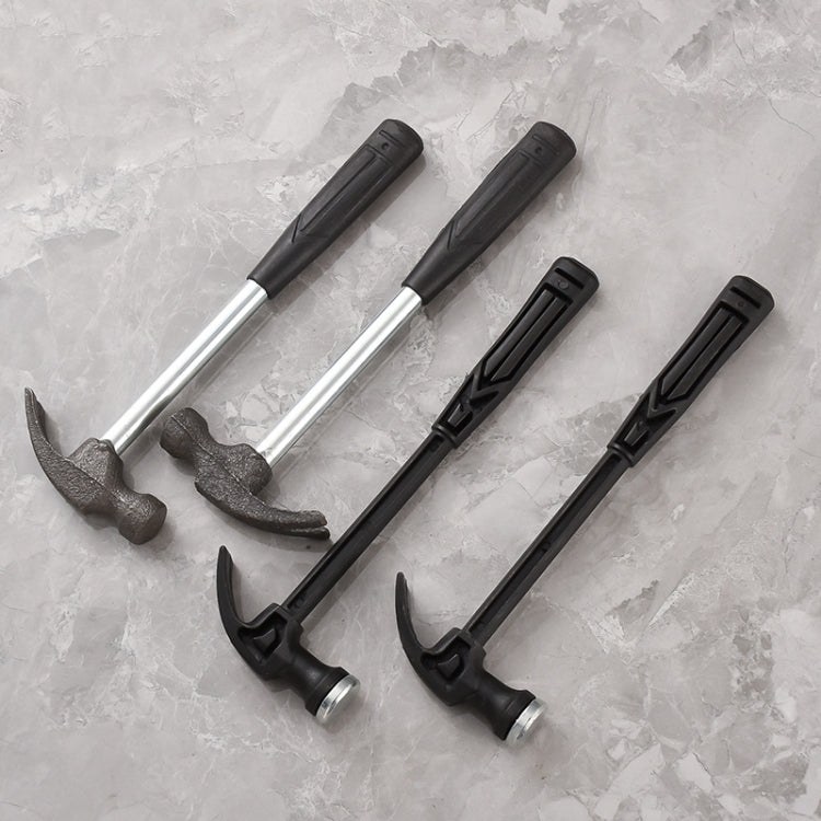 Mini claw hammer set with black handles and curved claw heads