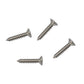 Stainless-style screws for RV hatch retainer, four visible fasteners