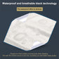 White waterproof pillowcase with water-resistant coating texture