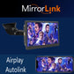 7-inch portable car smart screen with wireless projection display and dashboard mount