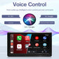 7-inch portable car smart screen showing voice control menu on the display