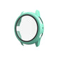Protective smartwatch case with tempered glass film, mint green bezel with cutouts