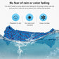 Water-resistant outdoor clothes rope, blue multicolor speckled coiled rope
