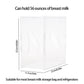 Clear acrylic breast milk storage container with double-compartment doors and side handles