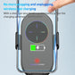 Wireless car air outlet phone holder with glowing charging indicator