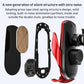 Wireless car phone holder parts shown with black case and red side frame