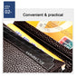 Close-up of RFID card holder card slot edge with cards inside