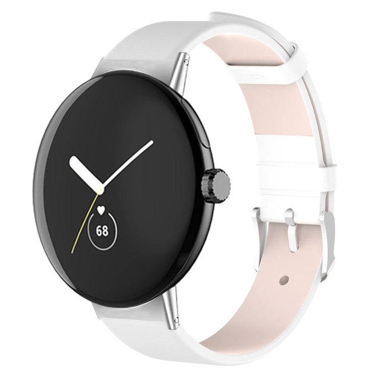 Leather Watch Band, For Google Pixel Watch 5 / 4 / 3 / 2 / 1 41mm