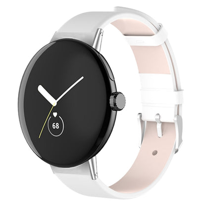 Leather Watch Band, For Google Pixel Watch 5 / 4 / 3 / 2 / 1 41mm