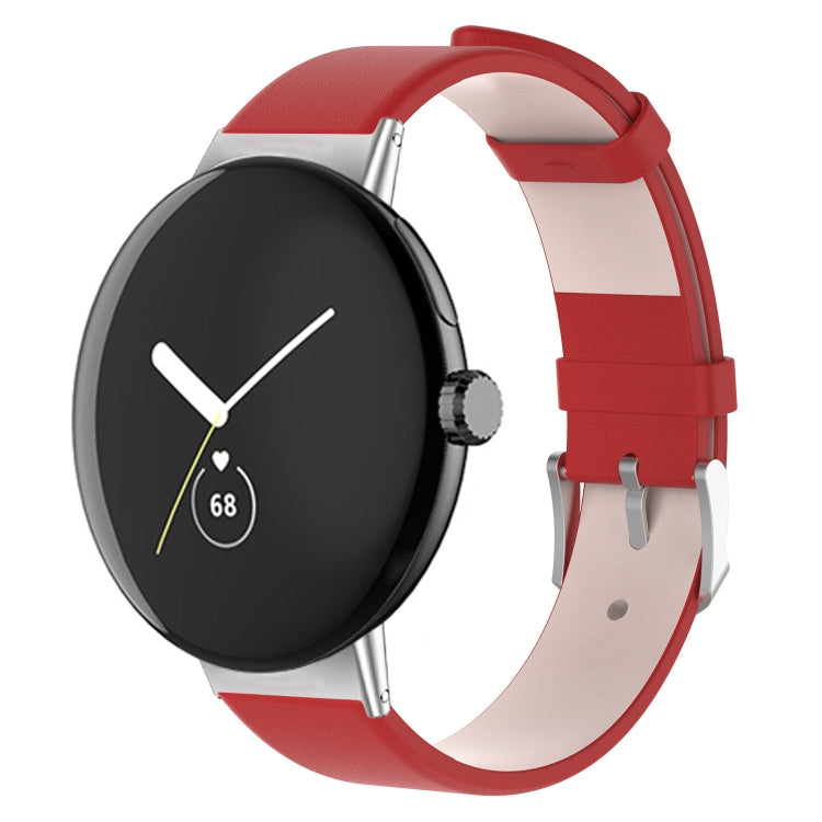 Leather Watch Band, For Google Pixel Watch 5 / 4 / 3 / 2 / 1 41mm