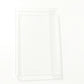 Transparent empty flat storage bag holder tray with molded side rails