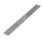 Steel guitar neck measuring ruler strip with evenly spaced scale markings