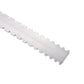 Light silver guitar neck measuring ruler with closely spaced notches