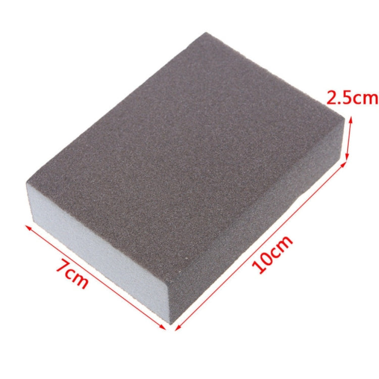 Gray rectangular sanding sponge block for guitar repair maintenance
