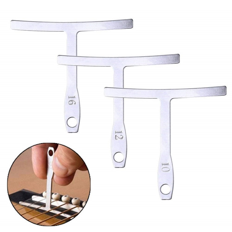 Nut slotting gauge set with engraved metal wedges, sizes 10 12 14