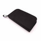 Black storage pouch with carry loop for holding guitar repair accessories