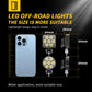 Compact multi-LED auxiliary light with adjustable bracket and threaded mount