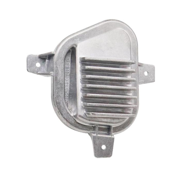 Right LED turn signal light module with vented clear lens cover and metal frame