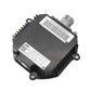 HID ballast module with black casing, barcode label, and dual electrical ports