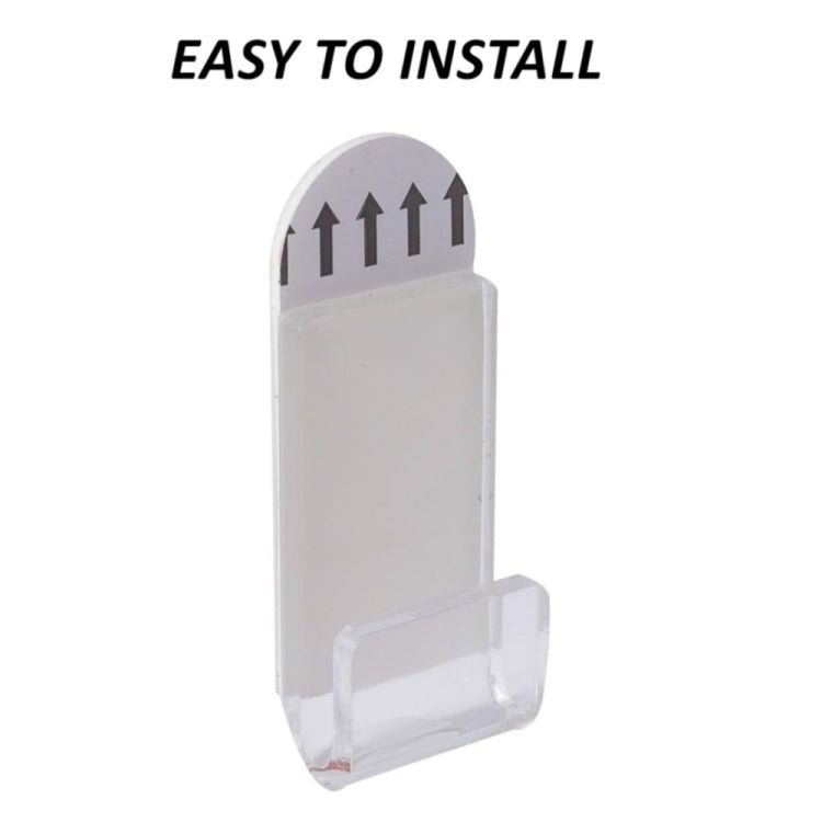 Clear acrylic wall-mount record display stand for vertical storage
