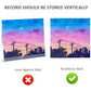 Two wall-mounted clear acrylic record display stands for vinyl storage