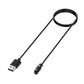 Black magnetic charging cable shown stretched out with both connectors visible