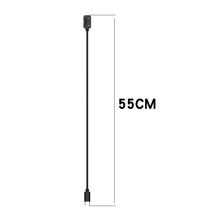 Galaxy Fit 3 charging cable shown with a length of 55 cm