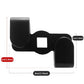 Black hex wrench extender conversion adapter with square opening and forked head
