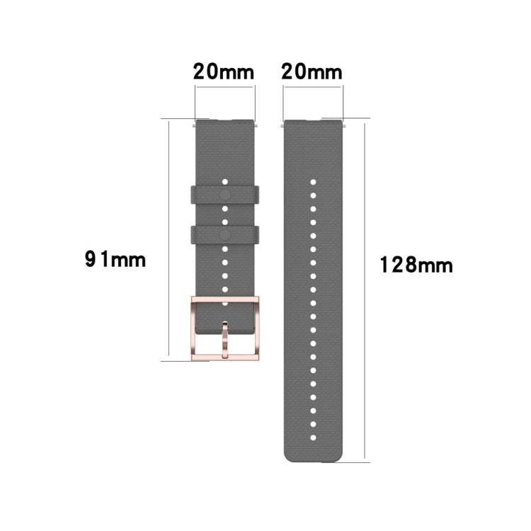 20mm Dot Texture Wrist Strap, For Galaxy Watch Active 3 / Active 2 / Active, For Polar Ignite