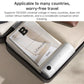 White portable electric heating cup partially inside a travel pouch