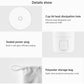Electric heating cup details: sealed power plug and cup heat dissipation hole