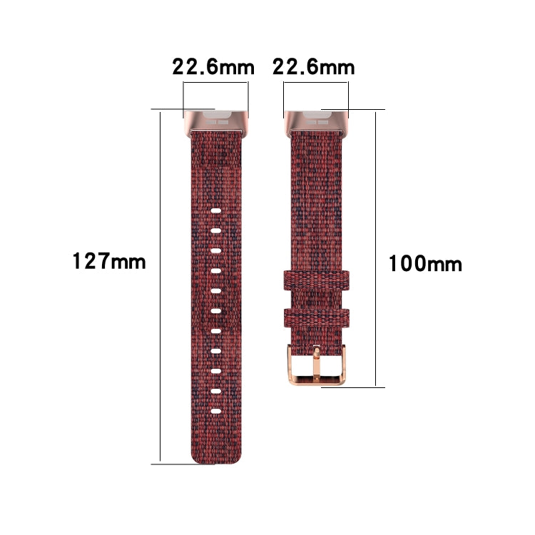 Braided Nylon Strap Plastic Head, Size: Free Size, For Fitbit Charge 4 / Charge 3 / Charge3 SE