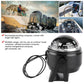 Black illuminated pivoting boat compass with LED, cables and tripod mount