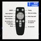 Black remote control for space rabbit projection lamp with on/off and effect buttons