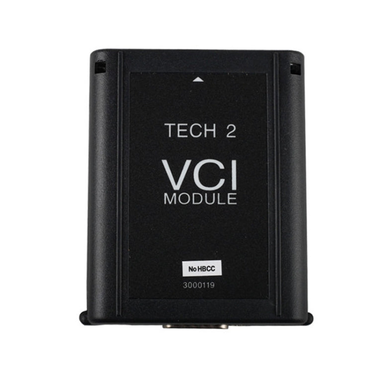 Black TECH 2 VCI module with 'TECH 2 VCI MODULE' text and ID label