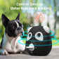 Black ultrasonic dog bark stopper device with speaker horn and control buttons